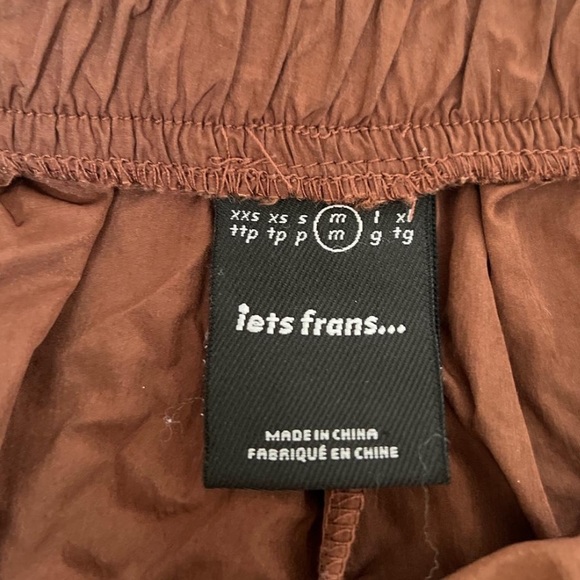 Iets Frans Brown Running Nylon paper bag Shorts - Picture 4 of 4